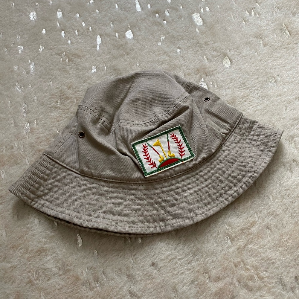 Vintage Golf Patch Bucket Hat